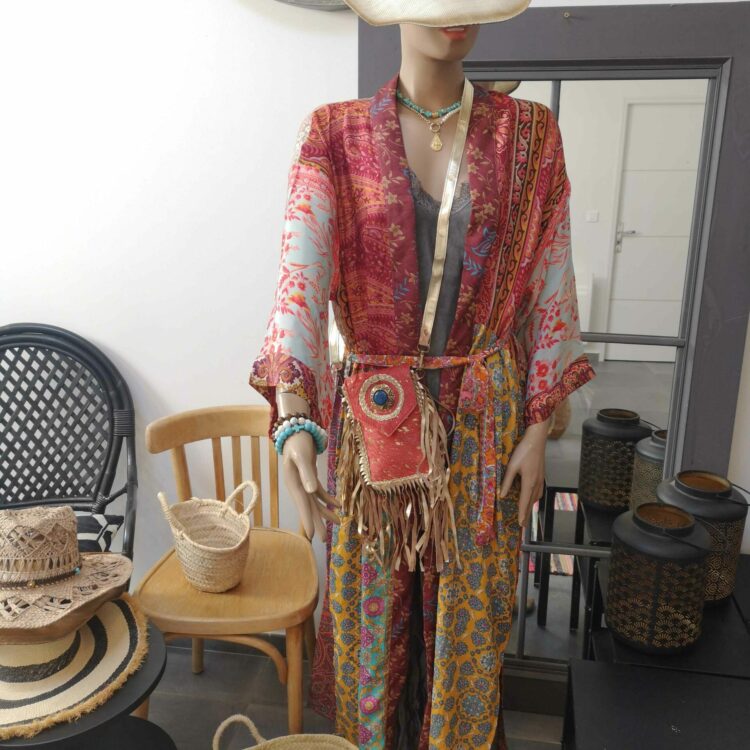 kimono long soie