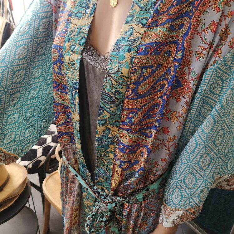 kimono long soie